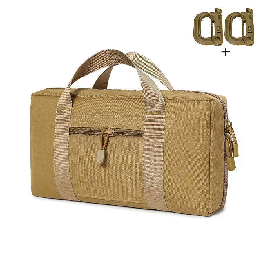 Outdoor multi-purpose handbag, casual storage bag, main bag, double zipper, portable handle design