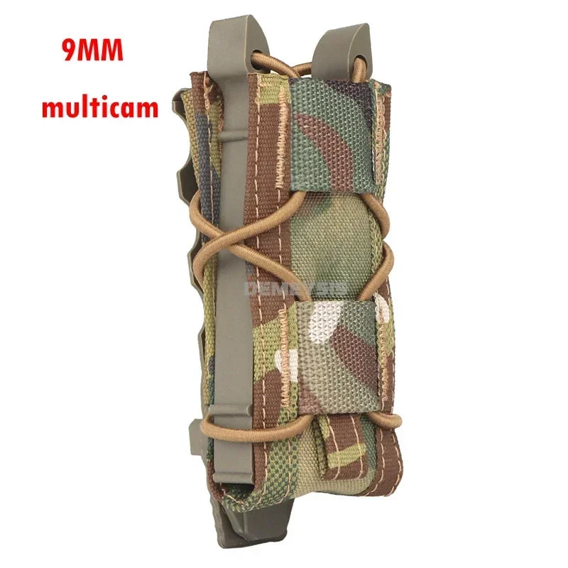 9MM 5.56 Magazine Pouches Tactical AK AR M4 AR15 Single Magazine Bag Rifle Pistol Molle Mag Holster Pouch Hunting Tools Holder