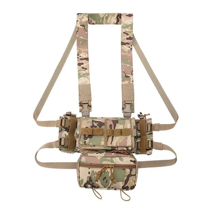 MK3 Mini Tactical Chest Rig Spiritus Airsoft Hunting Vest Ranger Combat Paintball Vest w/ 5.56 7.62 Magazine Pouch Accessories