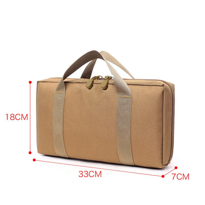 Tactical Pistol Gun Bag Case Universal Concealed Handgun Storage Bag Magazine Pouch Hunting Accessories Sundries Storage Handbag