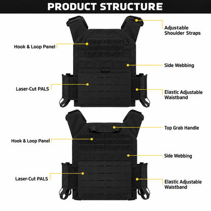 Adjustable Weighted Training Vest Breathable Fitness Workout Vest with Weight Plate Pockets for Gym Running Strength Training