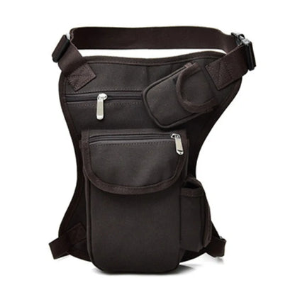Men's Tactical Drop Leg Bag Multifunctional Waist Pack Adjustable Thigh Belt Hiking  Sports Cycling Waterproof Nylon Camping Bag