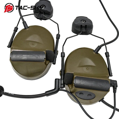 TAC -SKY COMTA II Tactical Headset With ARC Rail Adapter Hearing Protection Airsoft Headphone Noise-cancelling Shooting Earmuff