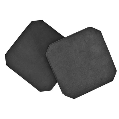 6x6 Inch Mini EVA Strike Face Side Armor Plate Pouch Pair Tactical Hunting Vest Black Lining Soft Flexible High Density Foam