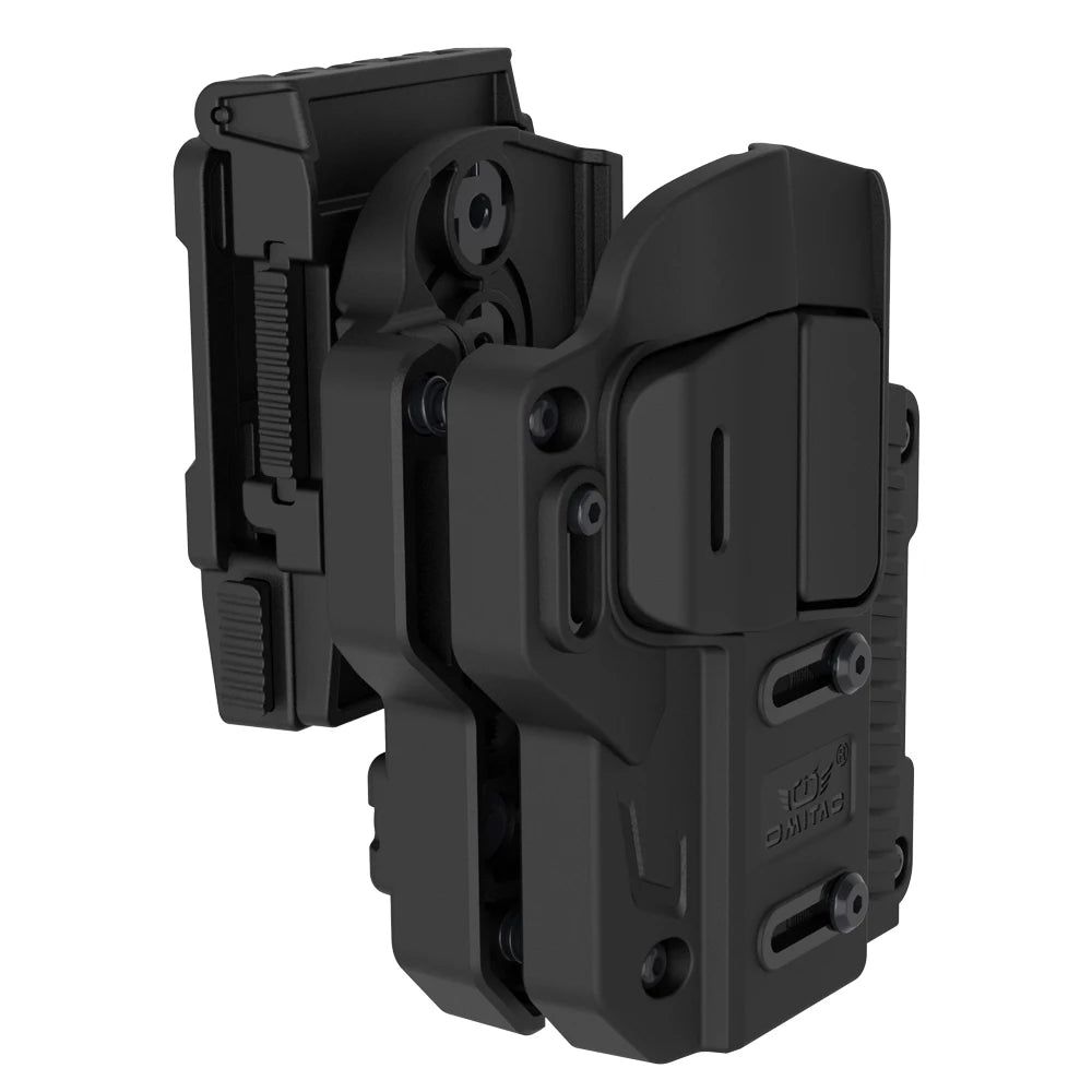 Universal Belt Clip Holster, 360° Rotation Tactical OWB Holster For full size,compact,subcompact, Right hand,Polymer