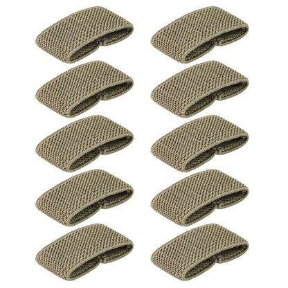 10 Pcs Elastic Belt Loop Keepers Nylon Belt Loop Backpack Strap Holder Retainers Band Tactically Belt Holder Band