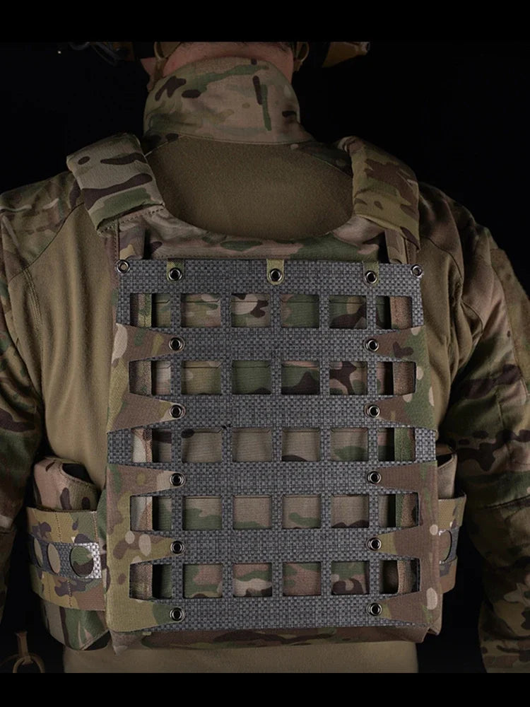 Airsoft Plate Carrier Back Panel MOLLE Zipper Kit FERRO Style FCPC V5 Hunting Vest Lightweight Stand Extension Gear