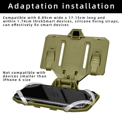 BOOIU Tactical MOLLE Folded Navigation Board Airsoft Mobile Phones Navigator Panel CS Hunting for Screen Size 4.7-6.7in