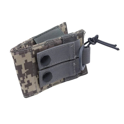 Nylon Talkie Case Adjustable Walkie Talkie Bag Molle Two Way Radio Holster Pouch Tactical Hunting Interphone Hanging Bag