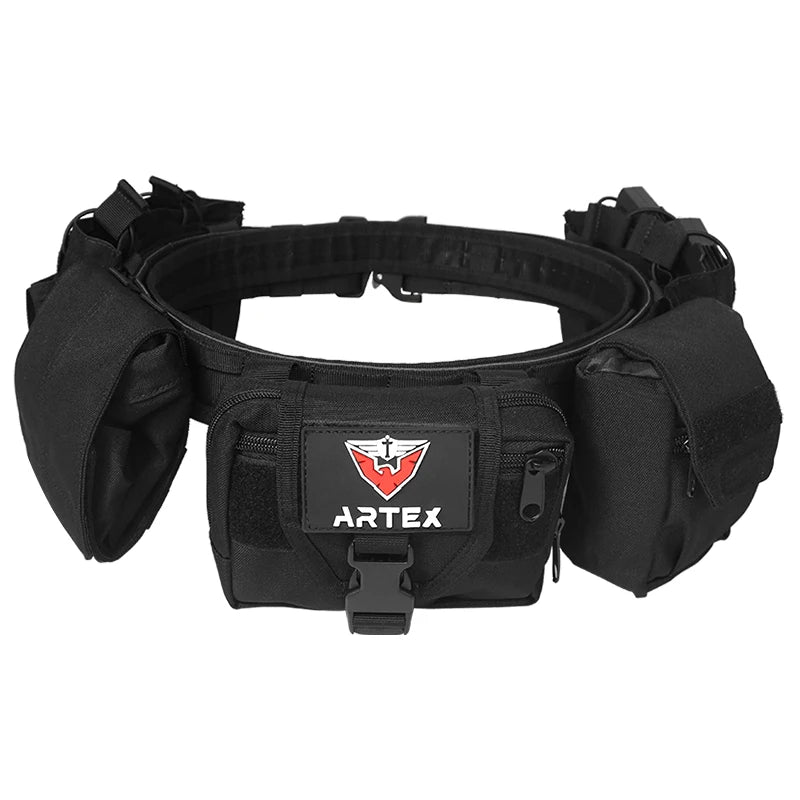 ARTEX Outdoor Battle Belt Sets Duty Belts Law Enforcement Airsoft Utility Belt with Accessories Pouches