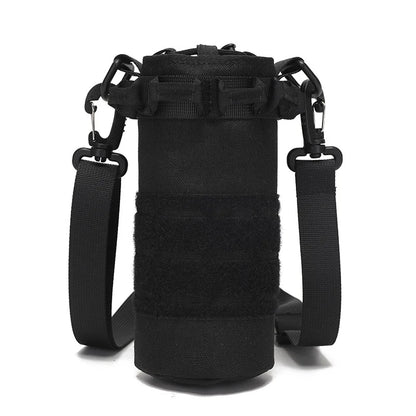Tactical Molle Water Bottle Pouch Outdoor Sport Hydration Carrier Bag Nylon Travel Kettle Pack with Shoulder Strap