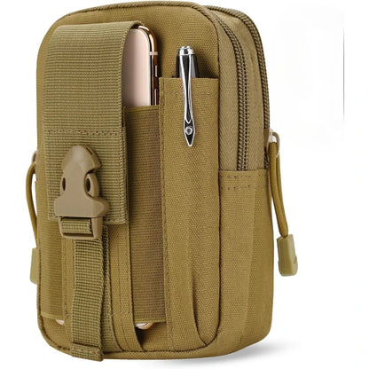 Tactical Waist Pouch EDC Molle Waist Bag Belt Phone Pouch Holster Purse Carrying Pouch for Smartphone Tools