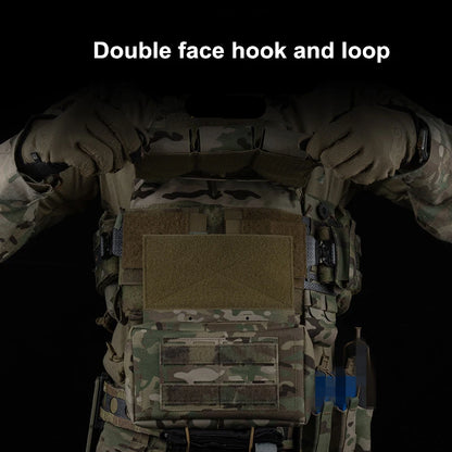 Molle Plate Carrier Back Panel for Hunting Vest, Multi-purpose Drop Hanging Plate V1 for Chest Rig Backpack