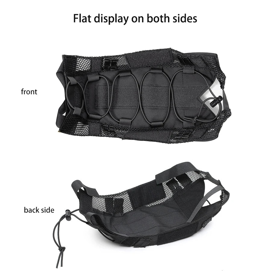 1000D Nylon Breathable Mesh Helmet Cover Magic Sticky Fixed Stickable Badge