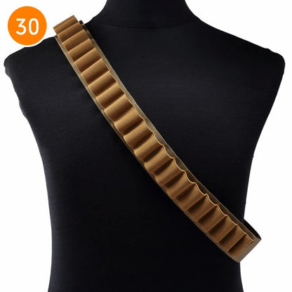 Tactical 27/30/50 Rounds Shotgun Bandolier Belt Adjustable Shotgun Shell Carrier Ammo Pouch Holder 12 Gauge Hunting Accessories