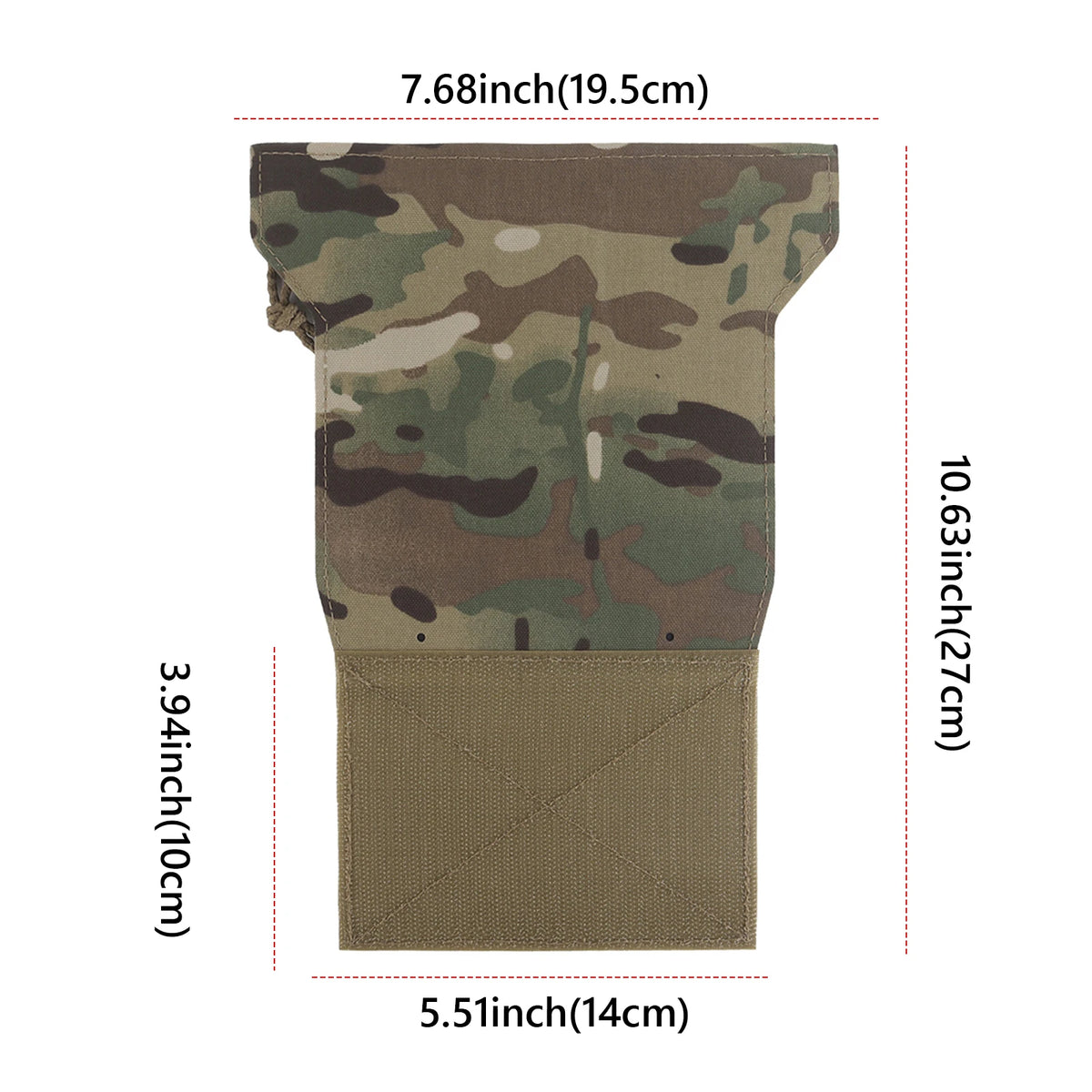 Tactic Chest Armor Management Panel Reusable Hunting Vest Panels Multi-Layer for Diary Card Battery Utility Storage Pouches
