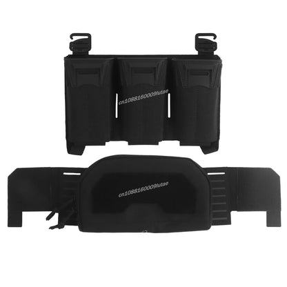 K Style Tactical Chest Rig Set with Triple Mag Pouch 2Nd Layer Admin Pouch Modular Field Strap KZ MOLLE Expansion Hunting Gear