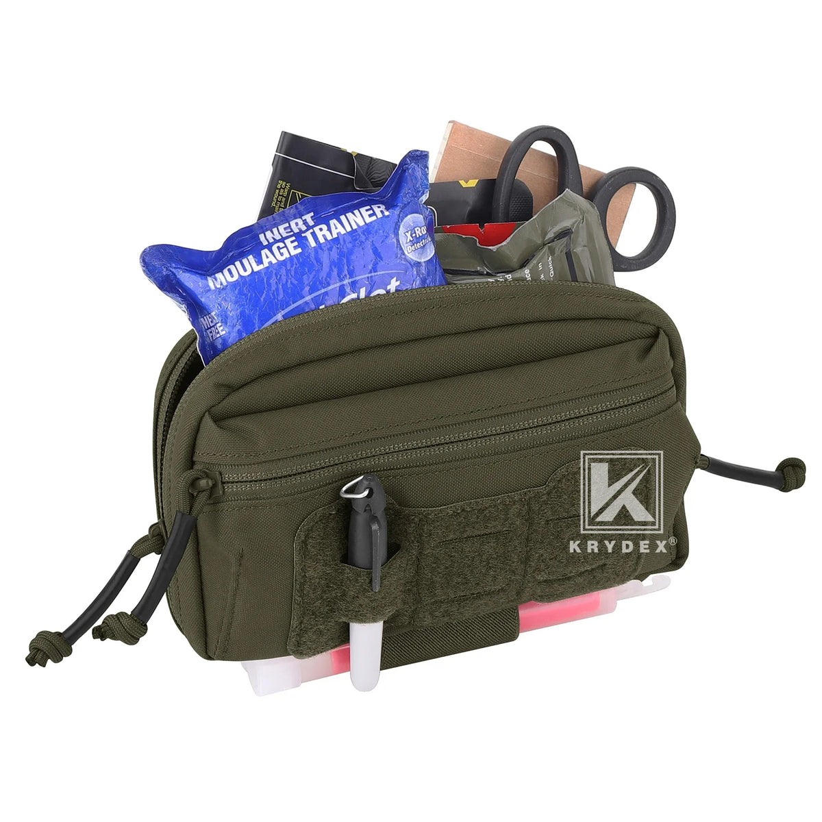KRYDEX Tactical Chest Bag Admin Pouch MOLLE Utility Pouch Front Pocket for Hunting Vest and Chest Rig Outdoor Accessories