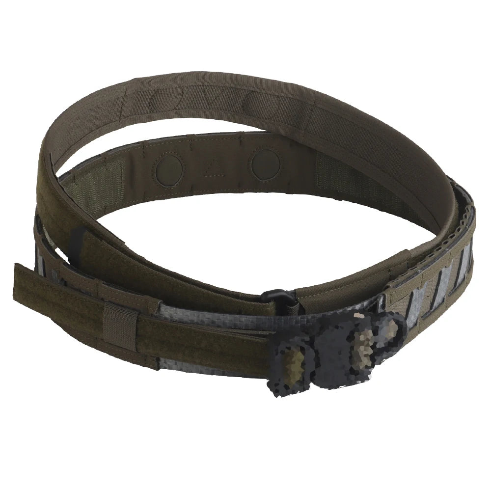 Airsoft Battle Belt Outdoor Hunting Militar Training Tactical Belt MOLLE System Magnetic Waist Belt Ranger Green M/L/XL