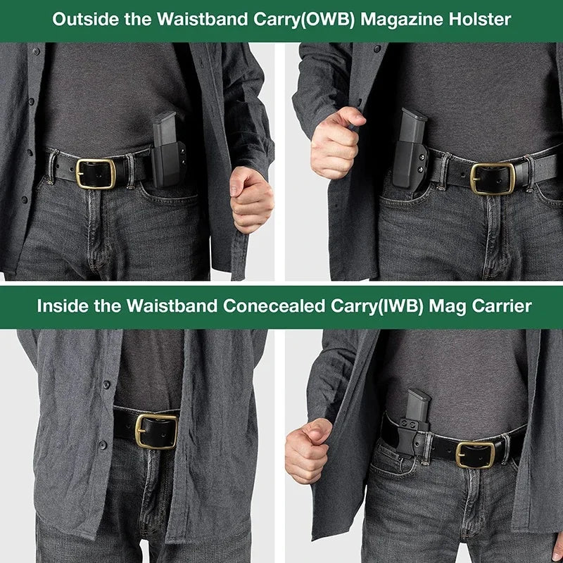 IWB Gun Holster Magazine Pouch Case for G-17 19 23 27 31 32 33 G2C Airsoft Pistol Mag Pouch Holster Concealed Carry