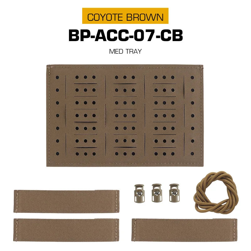 Tactical Medical Tray Insert Upgraded Built-In Storage Board First-aid Bag Equipment Organization for Outdoor Hunting Camping