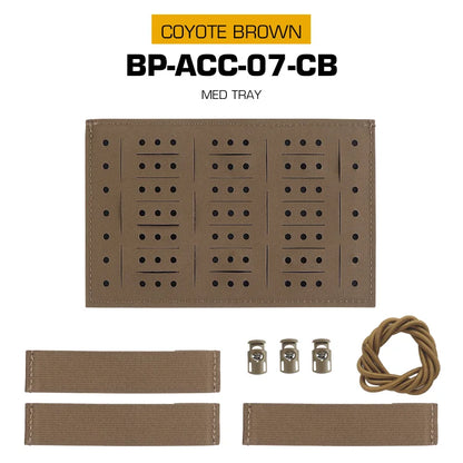 Tactical Medical Tray Insert Upgraded Built-In Storage Board First-aid Bag Equipment Organization for Outdoor Hunting Camping