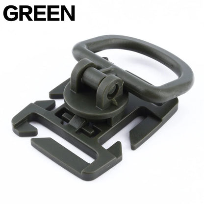 4Pcs 360 Rotation D-Ring Clips Molle Bag Accessories for MOLLE Webbing Attachment Backpacks D-Ring Grimloc Locking  D-Ring