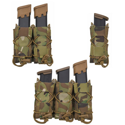 Single Double Triple Mag Pouch Holster Carrier for Pisto Hand Glok Sig S&W H&K CZ FN Walther IWI Taurus Mag