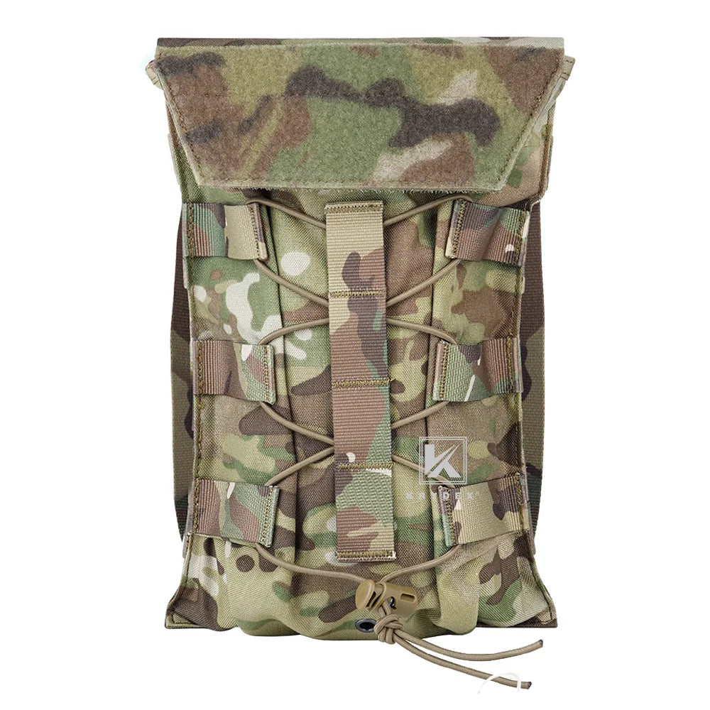 KRYDEX 500D Tactical 50 oz Hydration Carrier MOLLE Pouch Modular 1.5L Water Bladder Bag Pack Hunting Outdoor Hiking Accessories