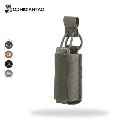 OPHIDIANTAC Multi-function 9mm Single Mag Pouch With Replace Pouch Cover for Plate Carrier and Belt Hunting Accessories