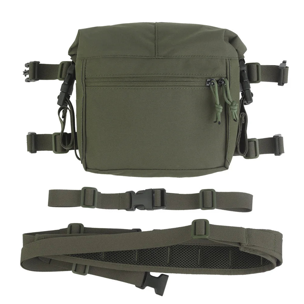 Tactical Alpha Chest Rig with Expansion Pack SS Style Load Bearing Vest (LBV) Alpha Expander Kit Pouch 34A Split MOLLE Equipment