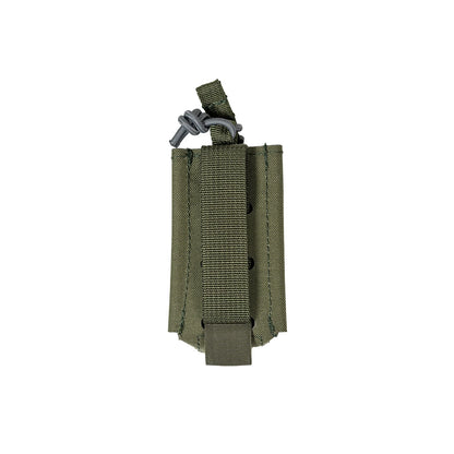 Tactical Pistol Mag Pouch，Open-Top Quick Draw 9mm Magazine Holder, MOLLE Elastic Retention for Airsoft & Military