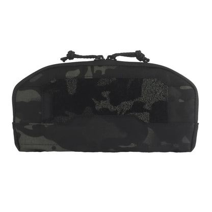 Wide Tactical Admin Pouch For Triple Magazine Pocket Storage Compact Bag Plate Carrier Hunting Airsoft Molle Front Placard Pouch