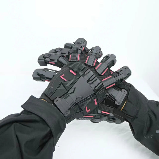 Tactical Armor Gloves Cyberpunk Mech Armor Mechanical Protective Gloves Outdoor Shooting Equipment for Airsoft Halloween Cosplay