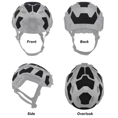 Tactical Helmets Patches 11Pcs Universal Exterior Tape Helmet Hook And Loop Fastener Set for Fast High Cut Helmet Magic Sticker