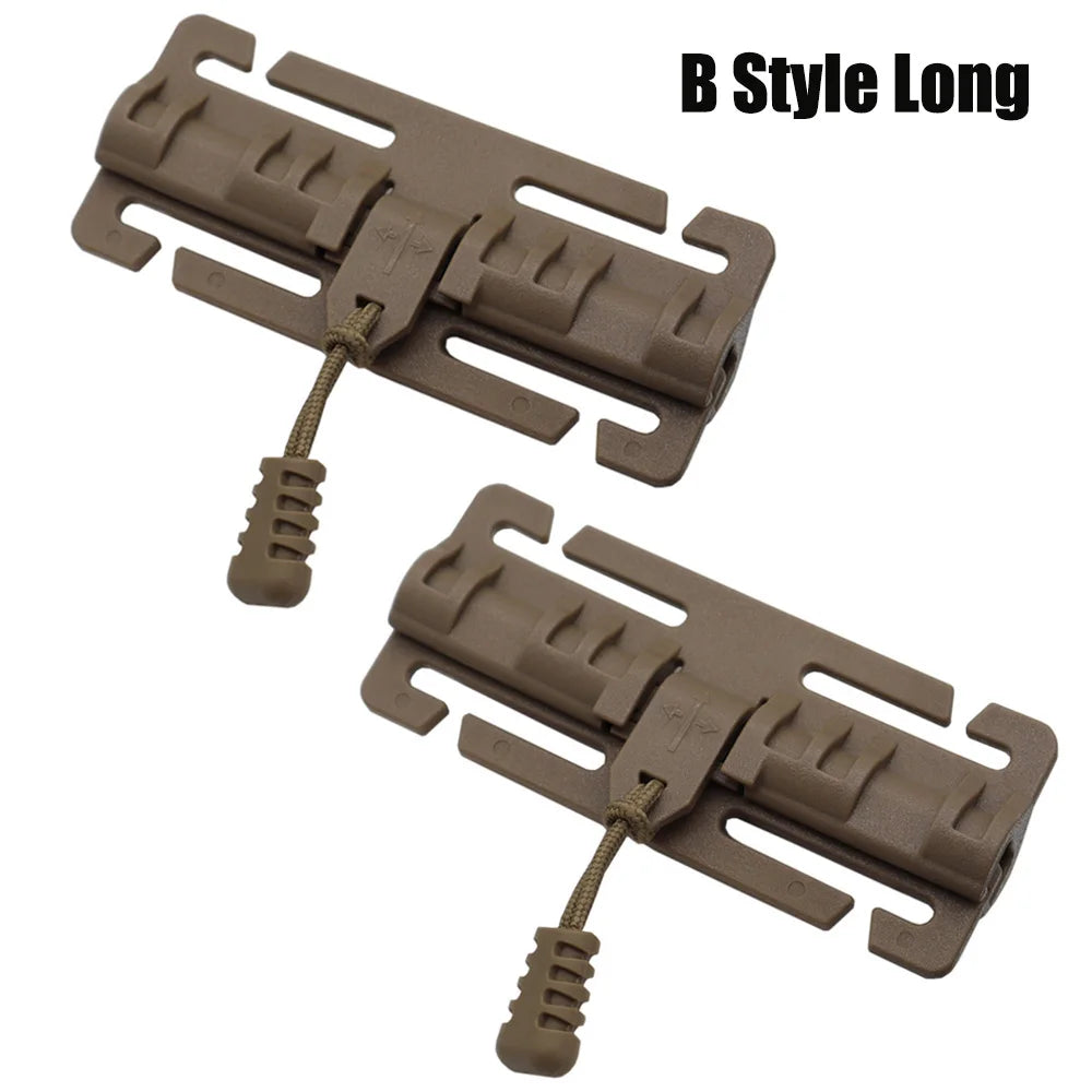 1 Pair Tactical Vest Quick Release Buckle Rapid Open Connector Hunting Vest Cummerbund Shoulder Webbing Connector Accessories