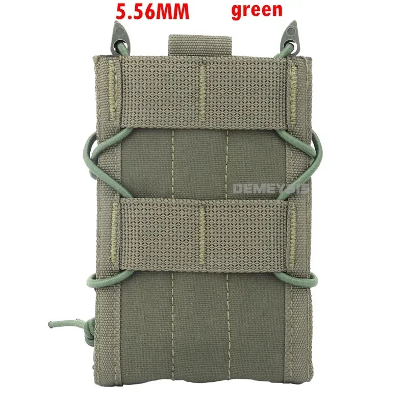 9MM 5.56 Magazine Pouches Tactical AK AR M4 AR15 Single Magazine Bag Rifle Pistol Molle Mag Holster Pouch Hunting Tools Holder