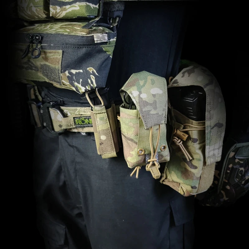Airsoft 40mm Magazine Pouch Tactical EDC Molle Pouch Sundries Gear Hunting Multi Function Shooting Flash Grenade Mag Bag