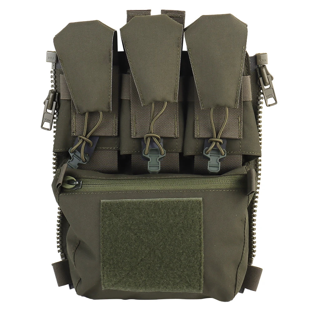 Assault Adapt Banger Back Panel Zip On Rear Pack Tactical Vest  V5 Plate Carrier Accessories Bag GP Pouch Multitools Pocket