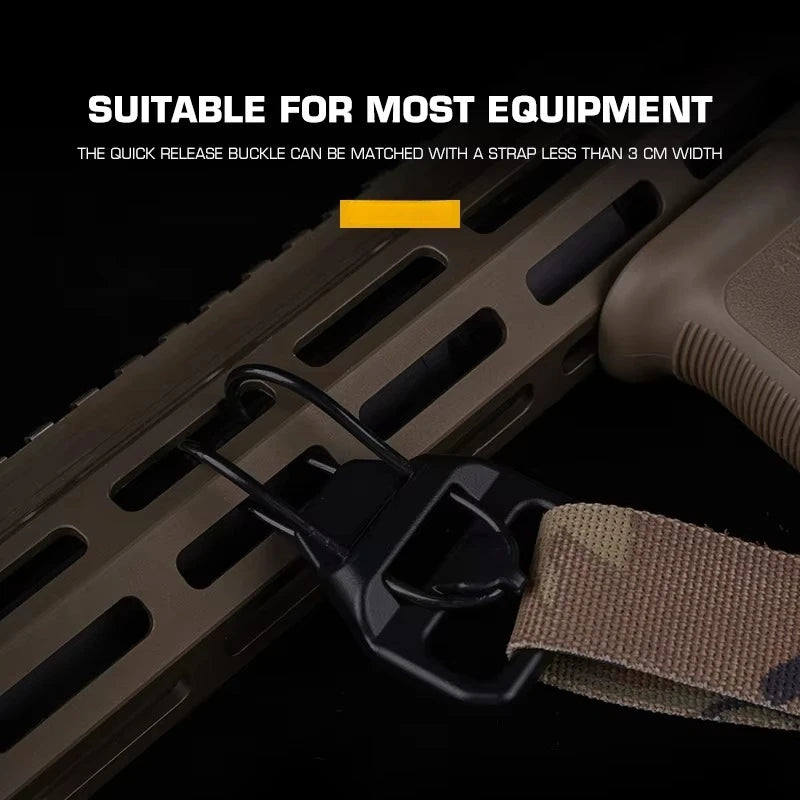 Tactical Quick Release Sling Buckle V2 2nd Gen Airsoft Paintball Hunting Outdoor Strap U Loop Hooks Mount AK Adapte Gear