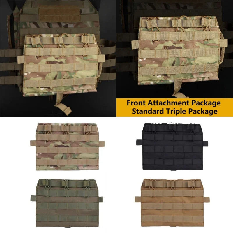 Outdoor Vest Front Accessory Package Standard Triple Pack Outdoor Equipment MOLLE Expansion Pack Carefully Selected Material