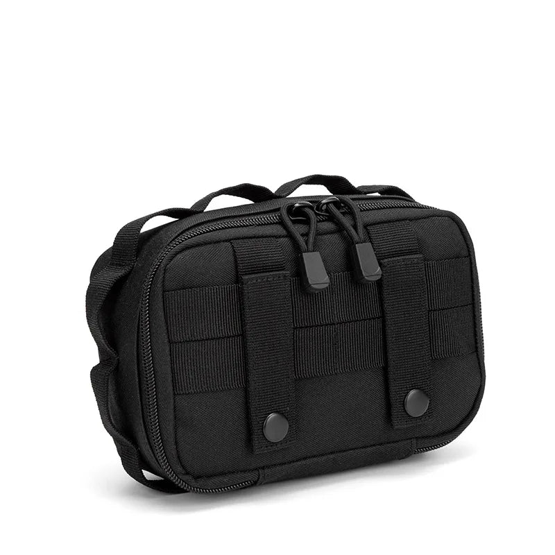 Outdoor Camping Tactical Fanny Pack Paper Storage Bag Sports Waist Hanging Bag Multifunctional Durable Molle Accessory Pouch