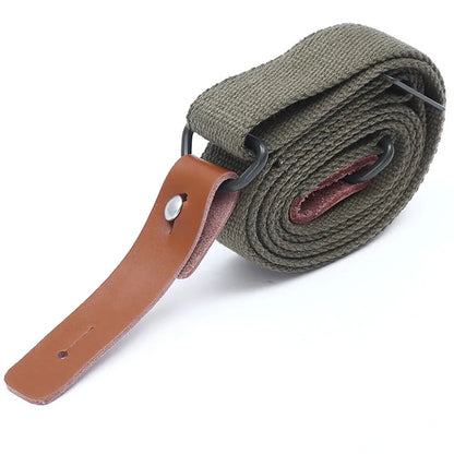 Original Gun Sling Airsoft Military Hunting Shooting Adjustable Leather Two Point Tactical AK Rifle Strap Outdoor Survival Belt