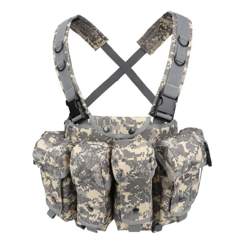 AK Chest Rig Vest AK 47 Magazine Pouch Airsoft Paintball Equipment Outdoor Sports Training Hunting Plate Carrier Vests