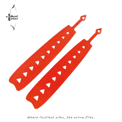 Recurve Bow Limb Dampeners for Hunting - Kangaroo Leather Limb Dampeners to Reduce Noise & Vibration (Pair)