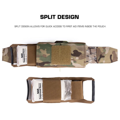 Tactical Trauma Pouch IFAK Individual First Aid Kit EDC Medical Rapid Bag for Airsoft Plate Carrier Belt