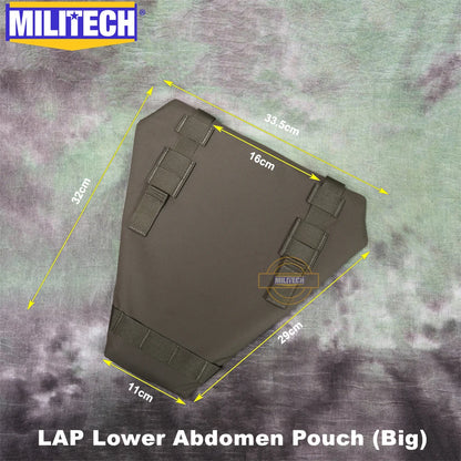 MILITECH Level 3A Groin Protection MV LAP Lower Abdomen Platform Pouch Molle Abdominal Bag With Soft Panel