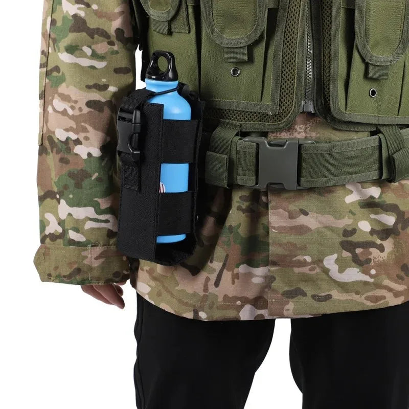 New Molle Water Bottle Holster Pouch Outdoor Riding Camping Hiking Hunting Travel Kettle Holder EDC Tool Waist Bag