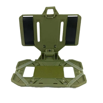 Tactical MOLLE Admin Panel Foldable Phone GPS Holder Chest Rig Vest Accessory For Hunting Airsoft Outdoor