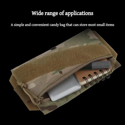 Tactical AC Candy Pouch with Velcro Fastener, Storage Bag for Airsoft Vest Plate Carrier